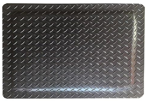 LUMSGN Anti-Ermüdungsmatte, strapazierfähige Industrie-Arbeitsplatzmatten, rutschfeste 20 mm Dicke Schwammunterlage für Restaurants, Küchenbars im Freien, anpassbar (Schwarz1 60 x 120 x 2 cm)