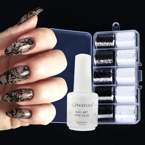 GZSYY Transferfolie Nägel Nagelsticker 15ML Nagelaufkleber Selbstklebend Nageldesign Zubehör | Selbstklebend, Nageldesign Zubehör