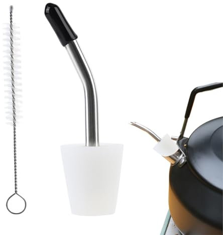 Bec Verseur pour Cafetière | Buse Conique Résistante À La Chaleur Avec Prolongateur De Bec,Accessoire Réutilisable pour Bouilloire Maison Cafés Restaurants Bars