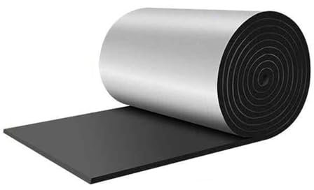 Tapis Isolant phonique, Feuille d'aluminium autocollante, épaisseur 5-50 mm, Rouleau Isolant Ignifuge, découpable, pour toits, sols, greniers, toits de Voiture (10,76 pi², 20 mm)