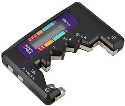 Operitacx Battery Level Detector Aa Aaa Battery Checker Tool for Remote Control Toys and Household Appliances