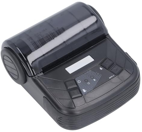 Denash Thermischer Drucker mit Niedrigem Rauschen 80 Mm Hochgeschwindigkeitsbluetooth -Quittungsdrucker für Supermarkt Schwarz (mit Fall)