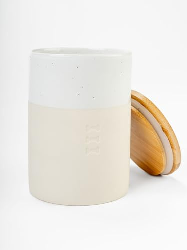TrendPet Clay Snackdose, Snackdose für Hunde mit Bambus-Deckel
