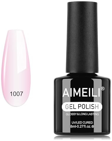 AIMEILI Gel Nail Polish Semipermanenter Nagellack Rosa Gellack UV Für Nagelstudio DIY Zuhause 10ml - 021