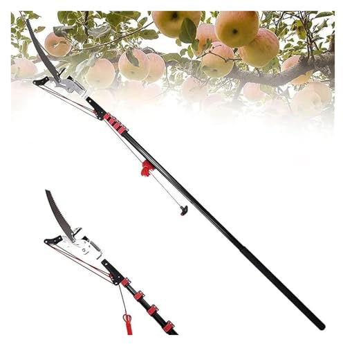 Pole Pruning Saw, Telescopic Tree Pruner, Gardening Branch Saw Loppers Cutter with Cutting Blade for Pruning Branches and Leaves(18ft)