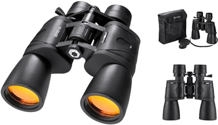 Barska Gladiator - Binocolo zoom 10-30x50 con adattatore treppiede, per osservare le stelle, uccelli, escursionismo, sport, viaggi, campeggio