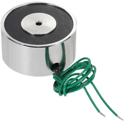 sourcing map 12V 55LB 25Kg Elektrisch Hebemagnet Elektromagnet Solenoid Lift Halten 40mm