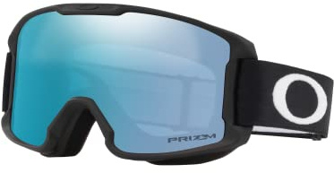 Oakley Line Miner Snow Goggle, Youth-Fit, Matte Black Strap/Prizm Snow Sapphire Iridium Lens, Small