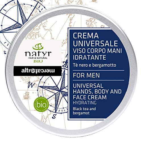 NATYR - Altromercato - Crema universale uomo - viso corpo mani - idratante - bio - 100 ml
