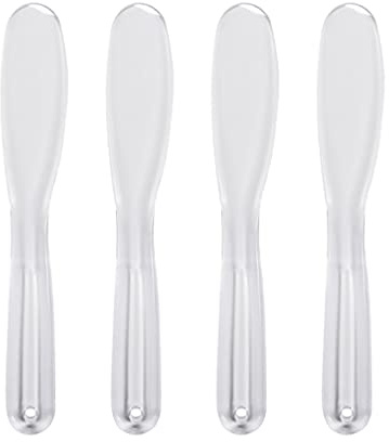 minkissy Cosmetic Mask Spatulas Plastic Mixing Spoons 8.27 Inch Lightweight Reusable Facial Mask Applicators for Skincare Creams and Diy Application