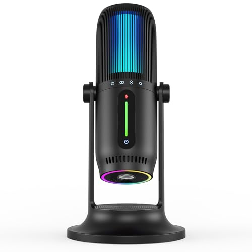 THRONMAC MDRILL Ghost RGB Micrófono de condensador profesional Microphone Computadora..