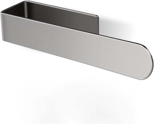 Selbstklebender Handtuchhalterring für Badezimmer, gebürsteter Edelstahl, einfach anzubringen, Wandhalterung, kein Bohren, moderner Aufhänger für Küche, verdickt, SUS304 Bar/Rack