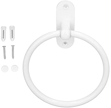 Handtuchhalter Weiß, Handtuchhalter Ohne Bohren, Aluminium-Wandhalterung, Eleganter Stil Towel Holder, Für Küche Und Badezimmer