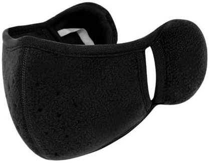 YzoTek Womens Winter Warm Windproof Mask with Fluffy Ear Covers - Thick Dustproof Breathable Mouth Cover Half Face Earflaps for Men Women Teen Girls Boys