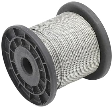 Drahtseil Durchmesser 0,3–8 mm, 20 bis 100 Meter 304# Edelstahl-Drahtseil, weiches Kabel, Angeln, Wäscheleine, rostfreie Hebeschnur Stahlseil (Size : 100 Meter, Color : Diameter 5mm)