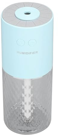 Portable Mini Humidifier, Ultra Quiet 200ml Desk Humidifier Portable Humidifier Car Humidifier Small Air Humidifier Cool Mist Humidifier for Bedroom, Plants, Office, Travel