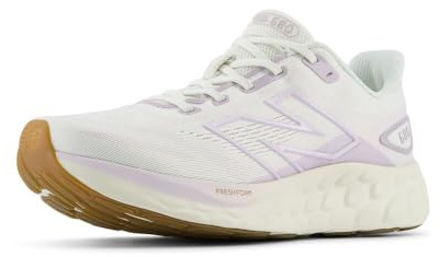 New Balance Women's Fresh Foam 680 V8 Running Shoe, Sea Salt/Taro, 5 M