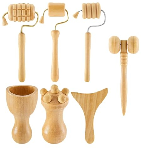 Handmassagegerät aus Holz, Handmassagewerkzeug, Holzbecher-Set, Körperformung, manuelle Massagewerkzeuge für Frauen für Wohnzimmer, Reisen, Schlafzimmer | Körperformung, manuelle Massagewerkzeuge für Frauen für Wohnzimmer, Reisen, Schlafzimmer