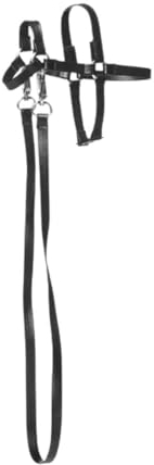 Panduro Schwarzer Zaumzeug aus Kunstleder für Hobby Pony - verstellbar, realistisch und langlebig mit silberfarbenen Metallbeschlägen für Hobby Pony Sport & Freizeit