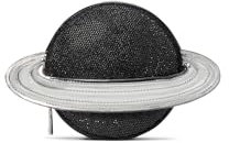 Kate Spade New York Women's Spaced Out Embellished Metallic Leather Micro Crossbody, Black Multi, One Size, Black Multi, One Size, Spaced Out Embellished Metallic Leather Micro Crossbody
