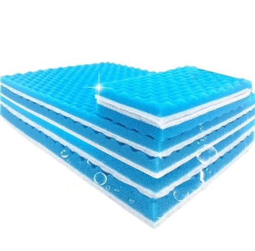 Biochemischer Filterschwamm für Aquarien, 50 x 11 x 2 cm, Blau und Weiß (40 x 30 x 2 cm)