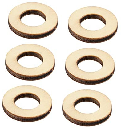 Operitacx 200stücke Runde Holzscheiben Naturbelassen Für Diy Basteln Scrapbooking Dekoration Kleine Holzchips Holzstreu Kunsthandwerk Zubehör