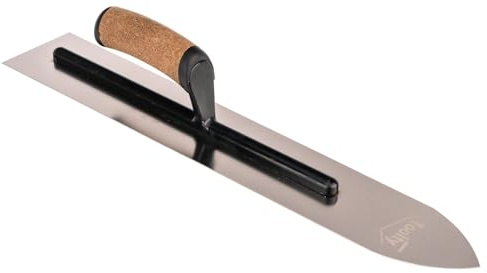 Toolty Flooring Trowel with Cork Handle - Stainless Steel - 500mm - for Finishing Work - DIY - TLTY-5717K