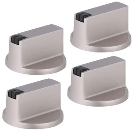 Mipcase Metall Gasherdknöpfe 6mm Universell Korrosionsbeständig Langlebig Ersatz Für Einbau Backofen Und Herdplatten 4 Stück Gasherd Schalterknöpfe Küchenzubehör
