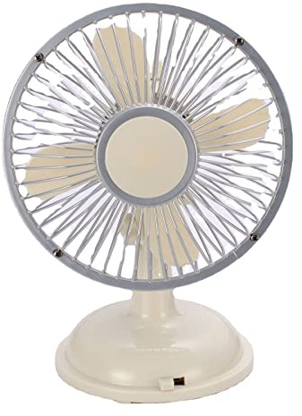 Ventilador de mesa de 5.7 pulgadas, 2 velocidades, USB/AA, alimentado por batería, ventilador de escritorio para dormitorio y hogar