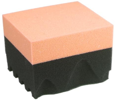 manhegari Applicatore per la cura degli pneumatici, tampone applicatore in schiuma, assorbente, riutilizzabile, motivo ondulato, per lucidatura vetro, camion, pulizia della vernice