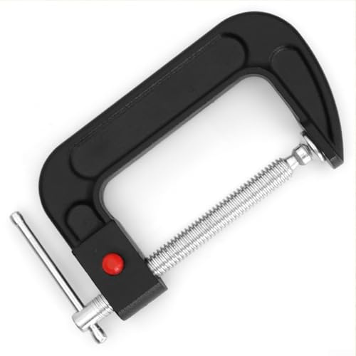4 Inch Heavy Duty Woodworking C-clamp with Quick Release Mechanism for C Iron Frame Carbon Clip Ductile Type Fixing Steel with Spindle (1PCS)