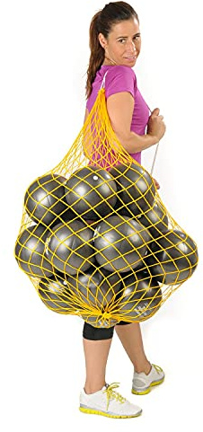 TOGU 16 Redondo Bälle 18 cm plus Ballnetz Pilates Gymnastik Soft anthrazit