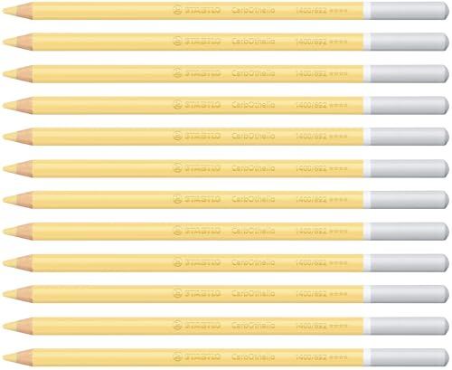 STABILO - Pastellkreidestift - CarbOthello | 12er Pack, goldocker ital. hell