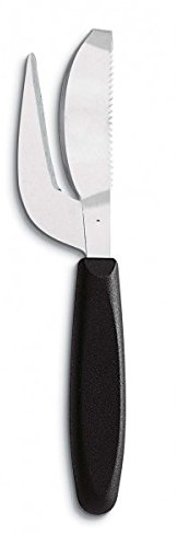 AUSONIA - Coltello squamatore squamapesce per togliere squame pesce inox con manico atossico