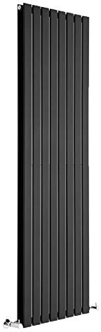 MILANO Black Vertical Double Flat Panel Radiator 1780 x 560mm