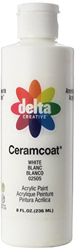 Delta Creative Ceramcoat Acrylic Paint in Assorted Colors (8 oz), , White (025058)