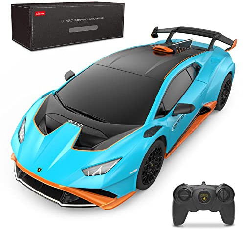 rastar - R/C 1:24 Lamborghini Huracan STO (23177), Blau