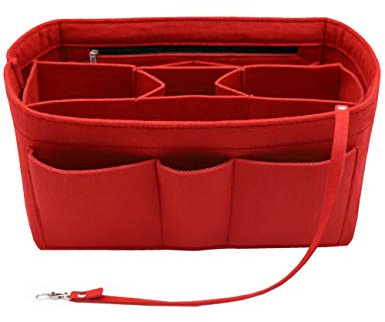LEXSION - Organizador de bolso de fieltro, bolsa interior para bolso de mano, organizador compatible con modelos Speedy y Neverfull