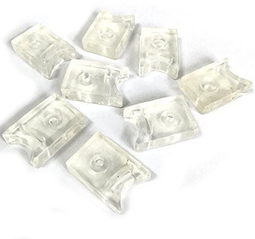 YuanQian Sliding Door Bumper pad, Shower Room Door Pulley Rubber Stops Shower Door Wheel Rollers Accessories Pulley Movement Square Positioning for Better Security(8pcs)