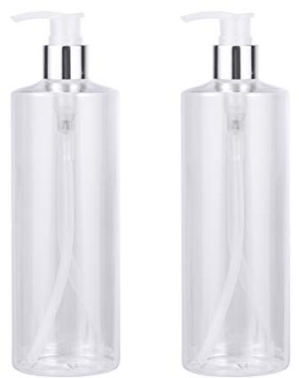DOITOOL 2 Stück 500 Ml Kunststoff-Schaumseifenspender für Bad- Und Küchenspüle Flüssigkeitshandseifenspender Leere Nachfüllbare Shampoo-Spender-Pumpflasche (Transparent)