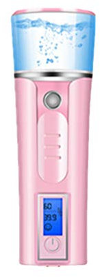 Angyu Mini Portátil Mist Instrumento de ReposicióN de Agua Pulverizada Pulverizador de Mano Aparato de Belleza Facial Difusores de Pulverizador (Pink,3.7 * 4.8 * 13.3 cm)