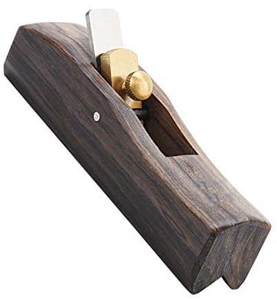 Wooden Hand Plane, Mini Arc Bottom Hand Planer, Wood Block Plane Carpenter Hand Tools for Edge Trimming/Corner Shaping/Chamfer