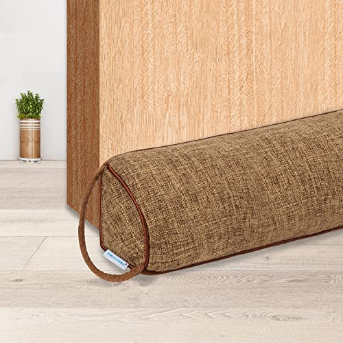 NABOWAN 36 Weighted Under Door Draft Stopper -Triangular Door Draft Blocker with Hook Loops for Easy Install, Save Energy, Home Room Essentials
