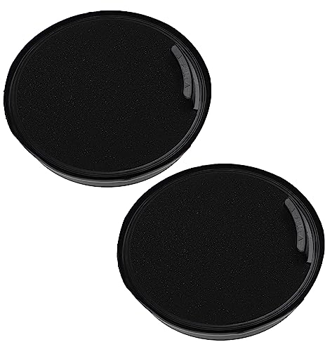 vhbw Filterset 2x Staubsaugerfilter kompatibel mit Bosch BGC05A220A/02, BGC05A220A/03, BGC05AAA1/02 Staubsauger - Abluftfilter, Schwarz, Weiß