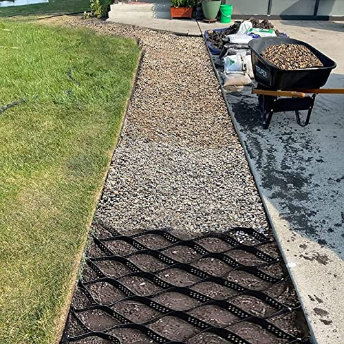 Stabilisateur de Gravier Machine à Paver Étroite de Grille de Geocell de Trottoir, Grille Extérieure de Gravier de Geo de Nid D'abeilles D'allée de Cour de Jardin, Stabilisateur de Gravier Résistant A