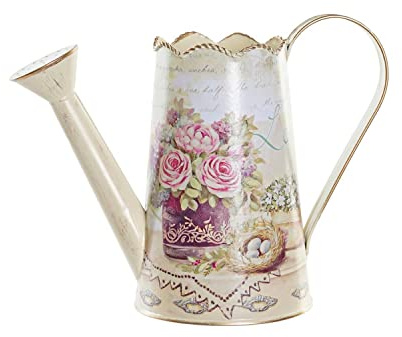 DKD Home Decor Regadera Decorativa de la Marca, Color Rosa y Azul, de Metal (27 x 9 x 18,5 centímetros)