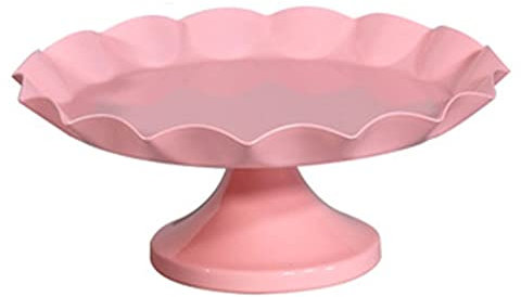 Alzata per Torta Rosa, Alzata per Torta Rotonda in Ferro Bianco, Alzata per Torta Minimalista Stabile Decorativo Multifunzionale Porta Vassoio per Torta per Cupcake Dessert Frutta, per Matrimonio(S)