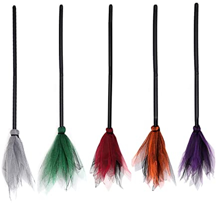 5Stk Hexen-Besenstiel – Besen-Requisiten, Halloween-Kostüm-Zubehör | Böse Hexen Besenstiel | Abnehmbare Cosplay-Besen-Requisiten | Halloween-Kostümparty, Weihnachtskostüm, Halloween-Partygeschenke
