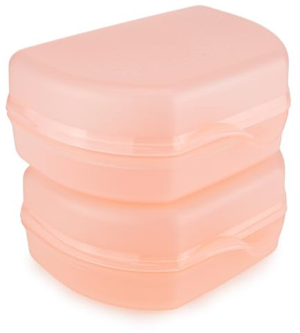 Tupperware 2 contenitori per pane To Go Snacky, rosa per l'asilo, per panini, panini e panini, con lollitup