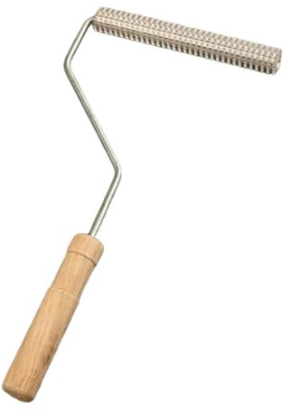 Folpus Herramienta de Rodillo para Laminar de Fibra de Vidrio, Herramienta de Rodillo de Fibra de Vidrio con Cabeza de Metal, Rodillo de Cojín de Aire para L, rodillo 20x100mm